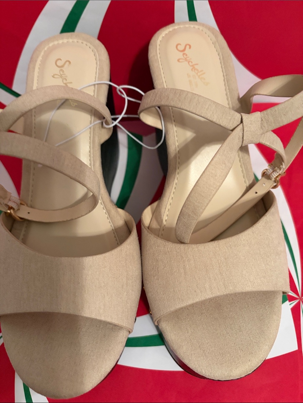 Seychelles Neutral Beige Open-Toe Strappy Heels
